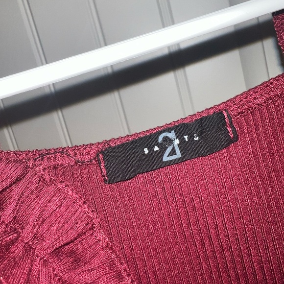 Maroon ribbed bodysuit - Picture 6 of 6